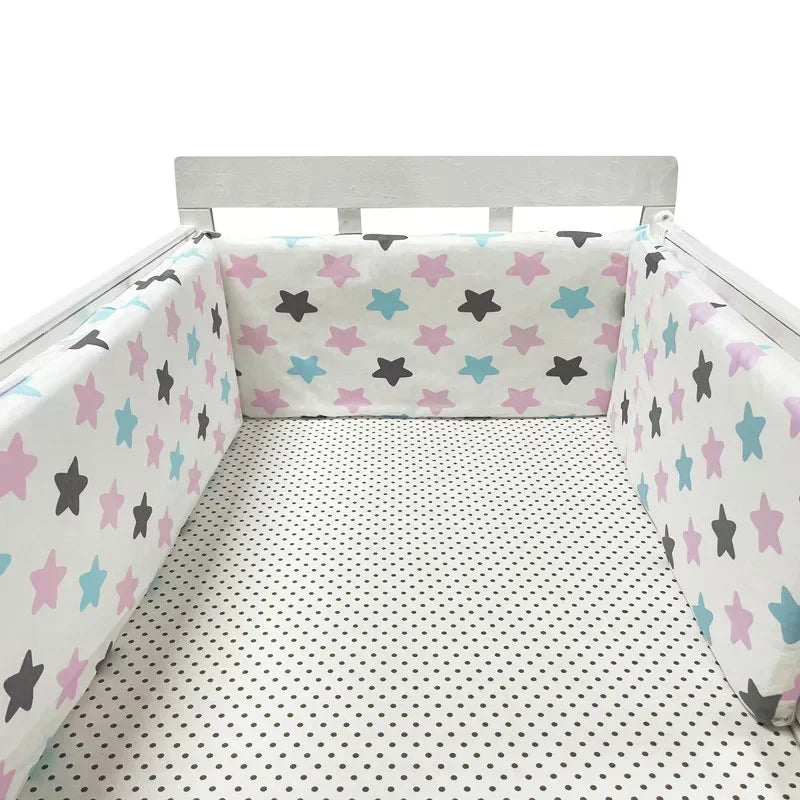 Tour de Lit Bébé Nordique 200x30 cm – Protection & Confort