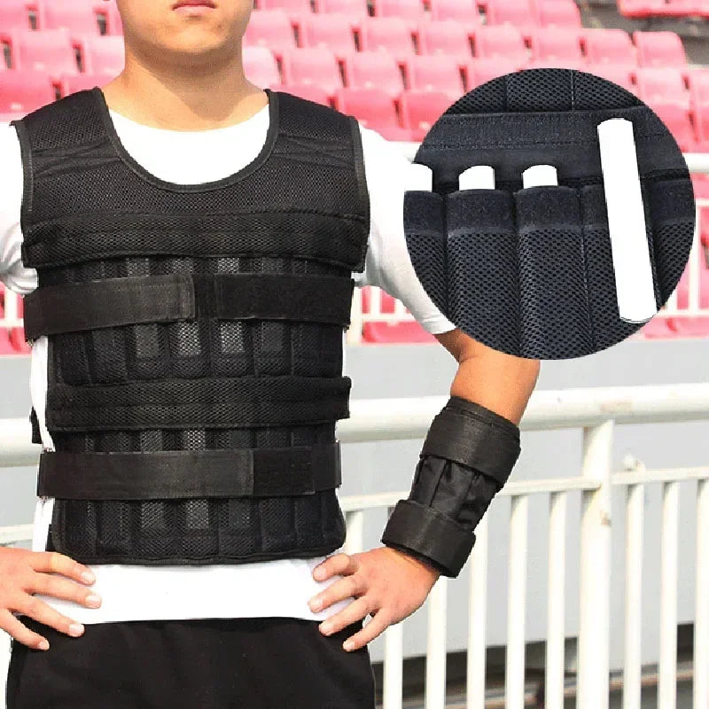 Gilet Lesté de Musculation Réglable 15kg / 35kg