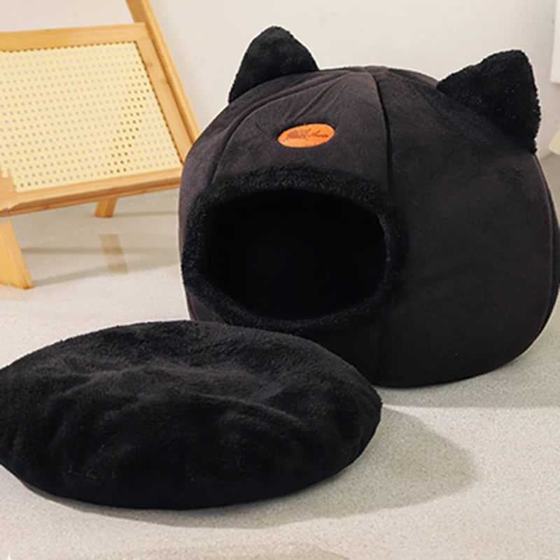 Lit Nid "Sommeil Profond" 2-en-1 pour Chat et Petit Chien