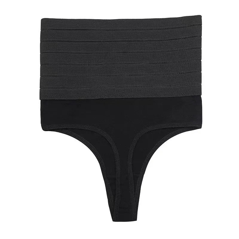Lot de 2 Culottes Gainantes Taille Haute pour Femme