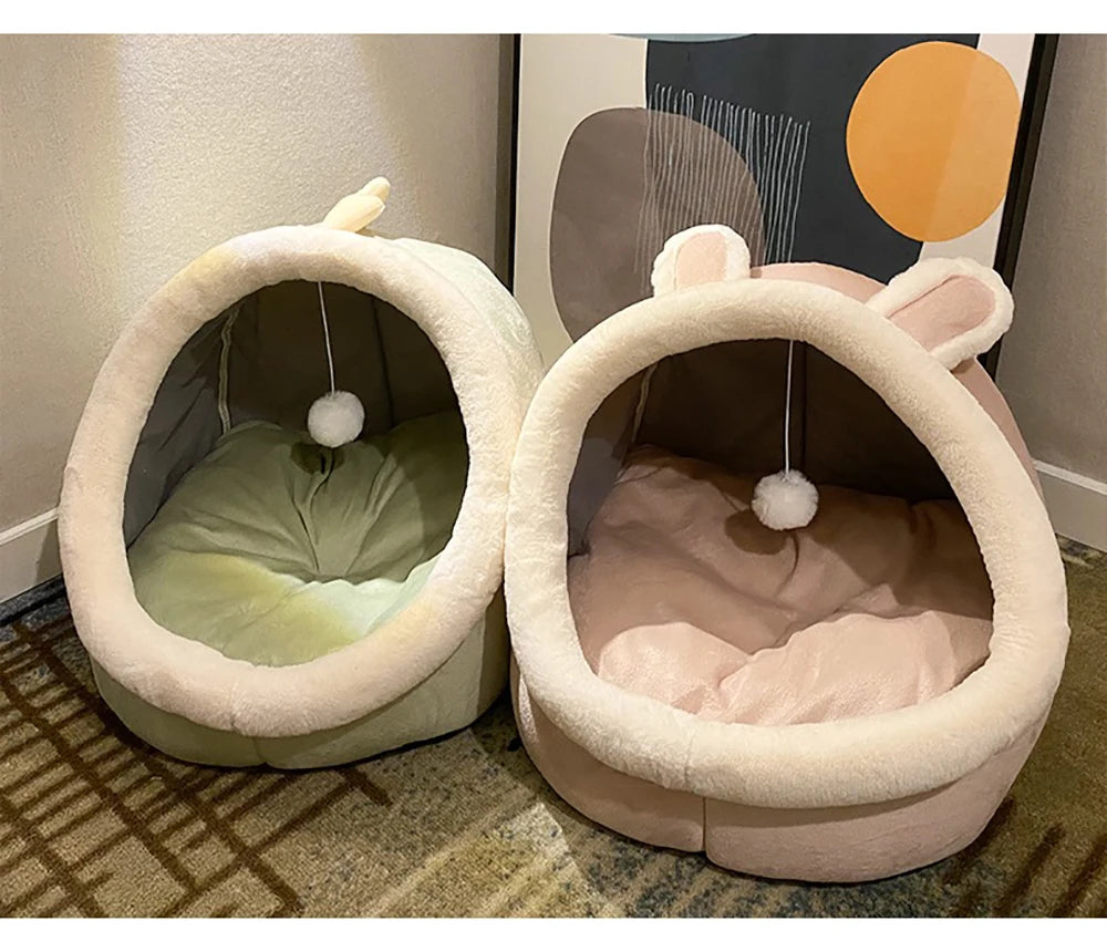 Lit Grotte "Cartoon" pour Chat et Petit Chien
