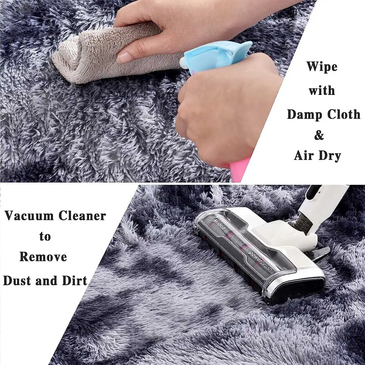 Tapis en Peluche Ultra-Doux et Moelleux
