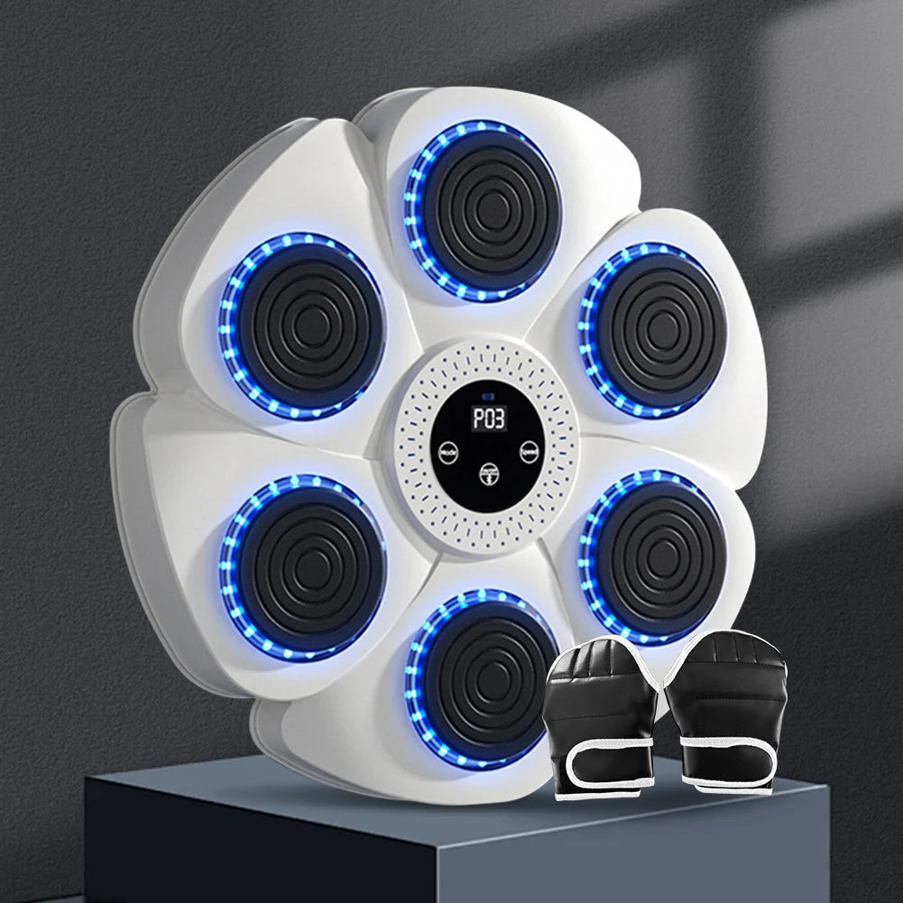 Machine de Boxe Murale Musicale avec Lumières RVB
