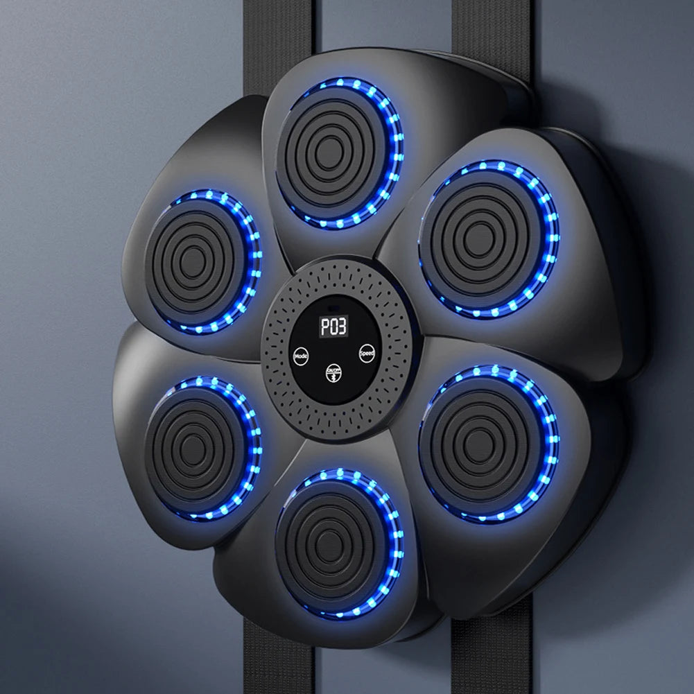 Machine de Boxe Murale Musicale avec Lumières RVB