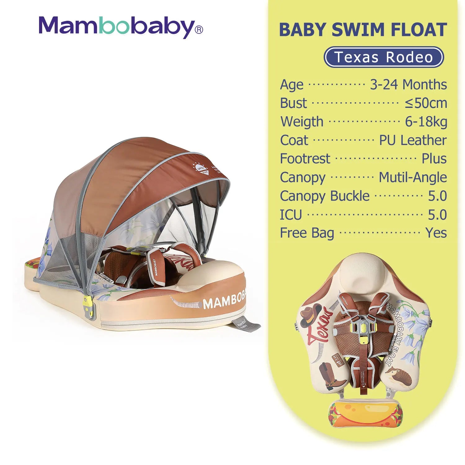 Flotteur Bébé Mambobaby Non-Gonflable
