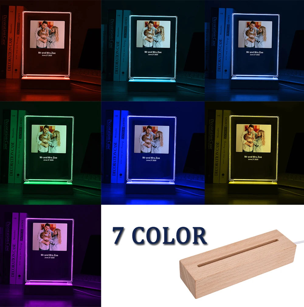 Lampe Photo 3D Personnalisée Style Instagram