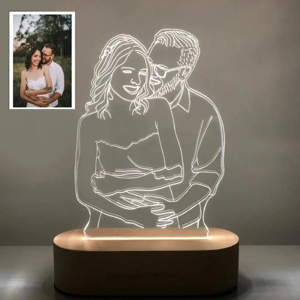 Lampe Photo 3D Personnalisée
