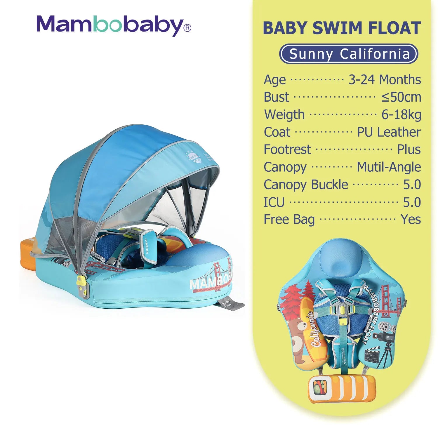 Flotteur Bébé Mambobaby Non-Gonflable