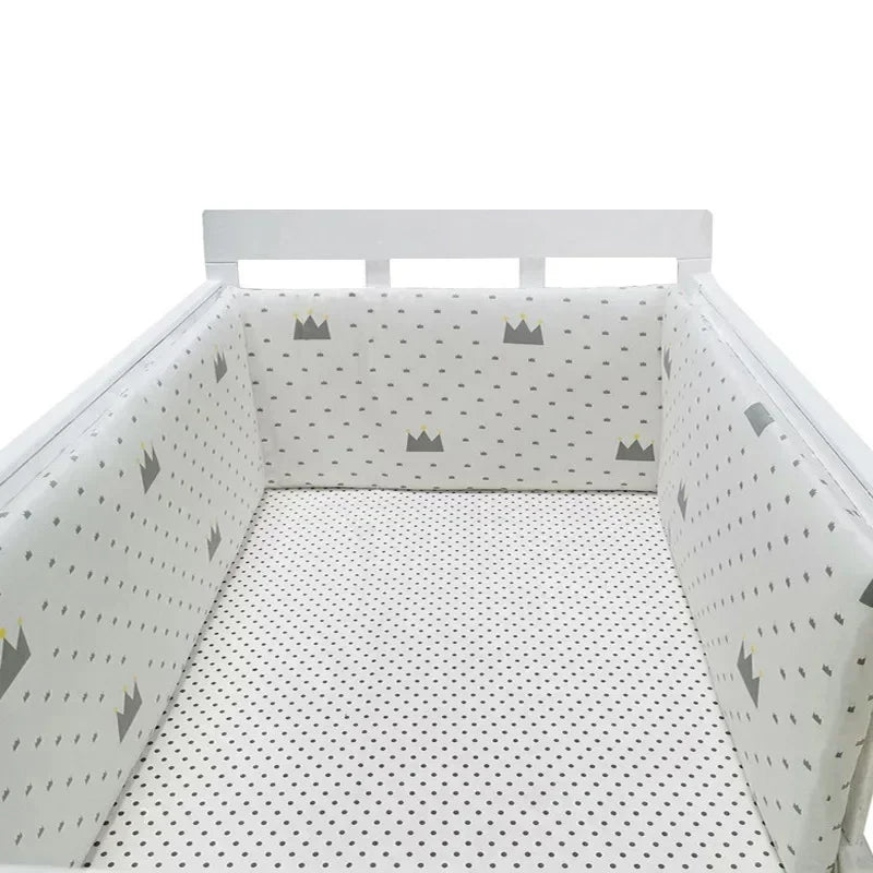 Tour de Lit Bébé Nordique 200x30 cm – Protection & Confort