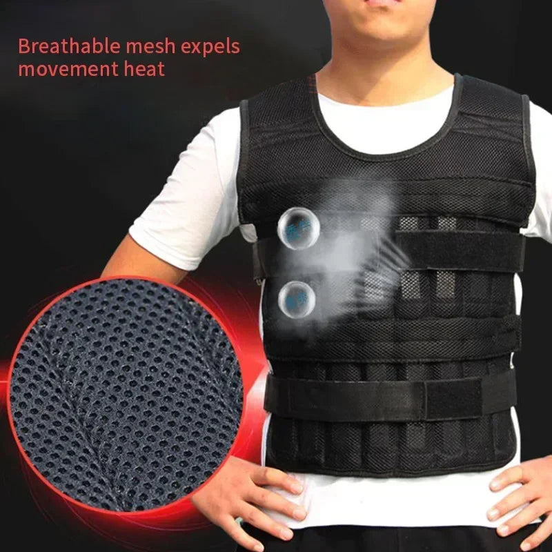 Gilet Lesté de Musculation Réglable 15kg / 35kg
