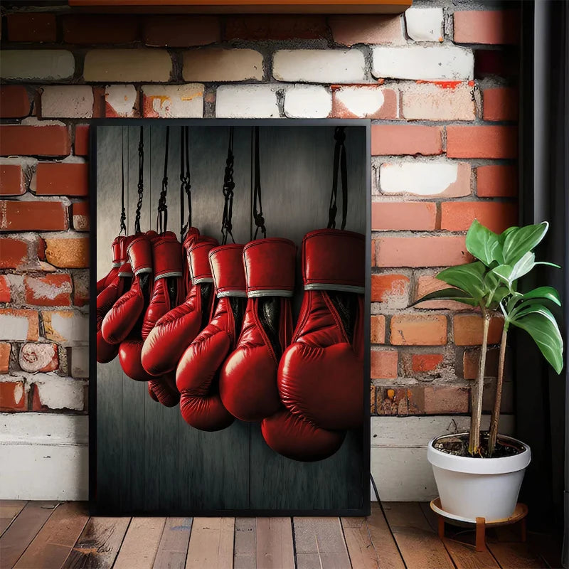 Affiche de Gants de Boxe Classiques