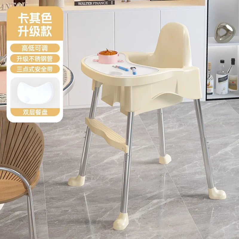 Chaise Haute Bébé en Métal