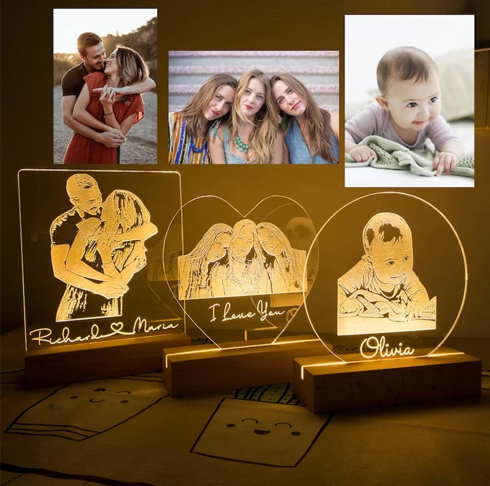 Lampe Photo 3D Personnalisée Style Instagram