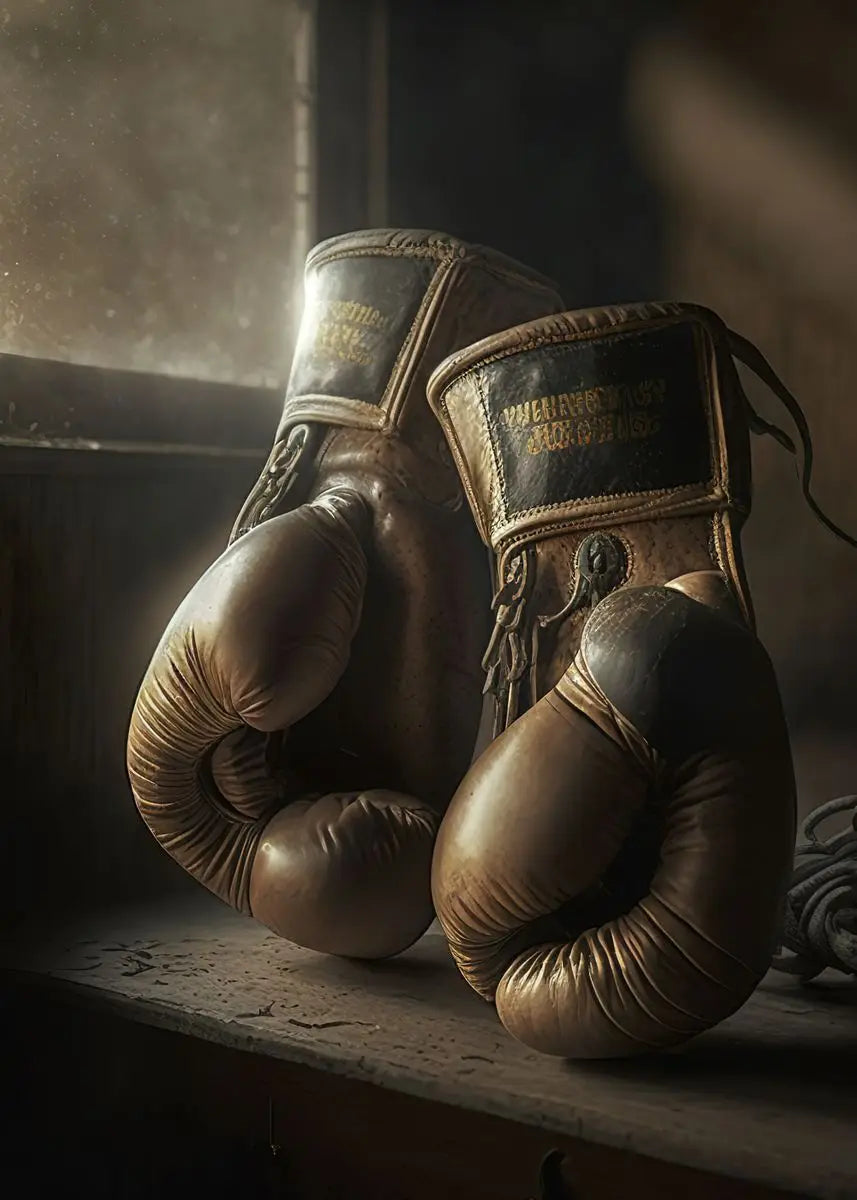 Affiche de Gants de Boxe Classiques