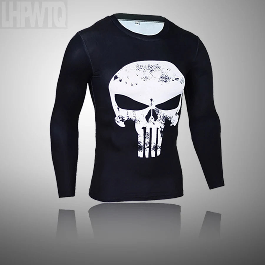Ensemble de Compression Thermique "Skull" Homme
