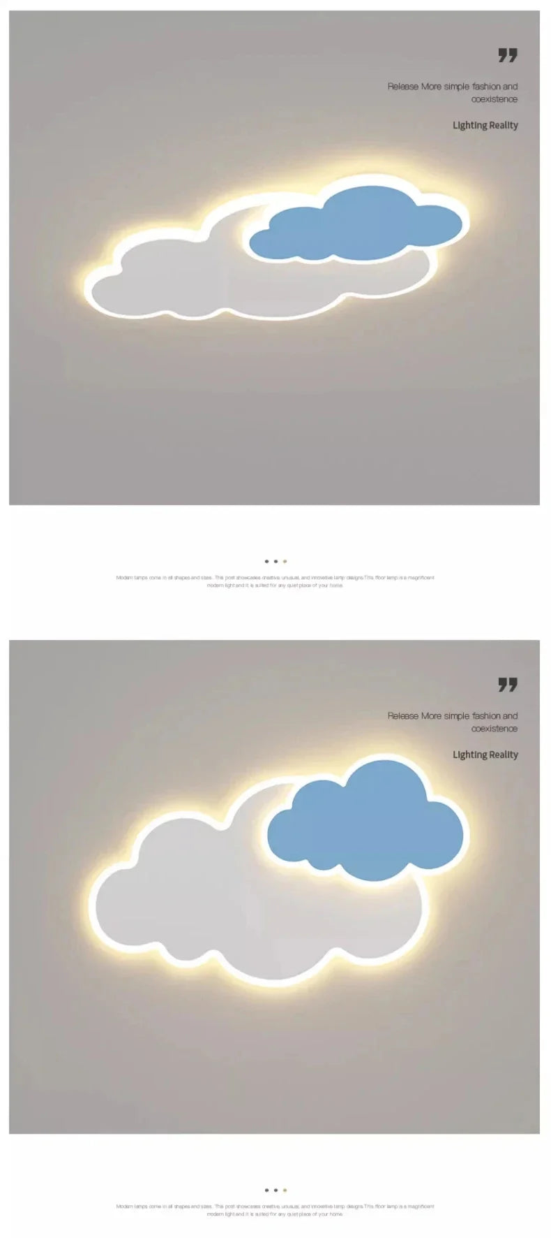 Plafonnier LED Design Nuage
