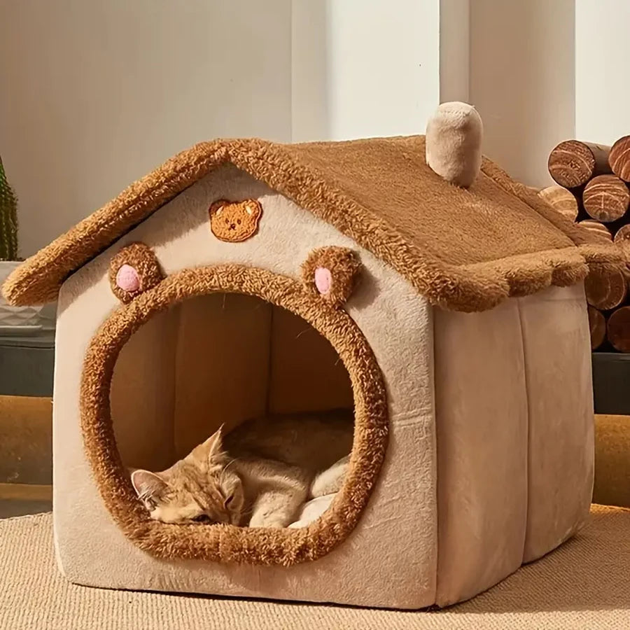 Maison Pliable 2-en-1 pour Animaux