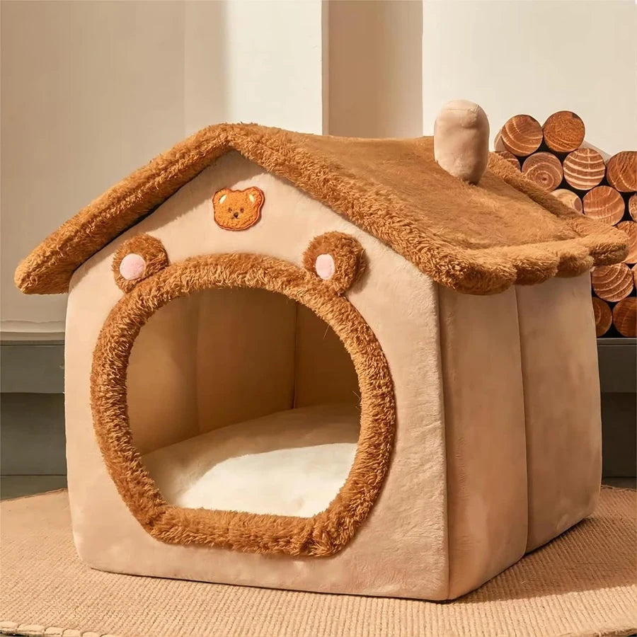 Maison Pliable 2-en-1 pour Animaux