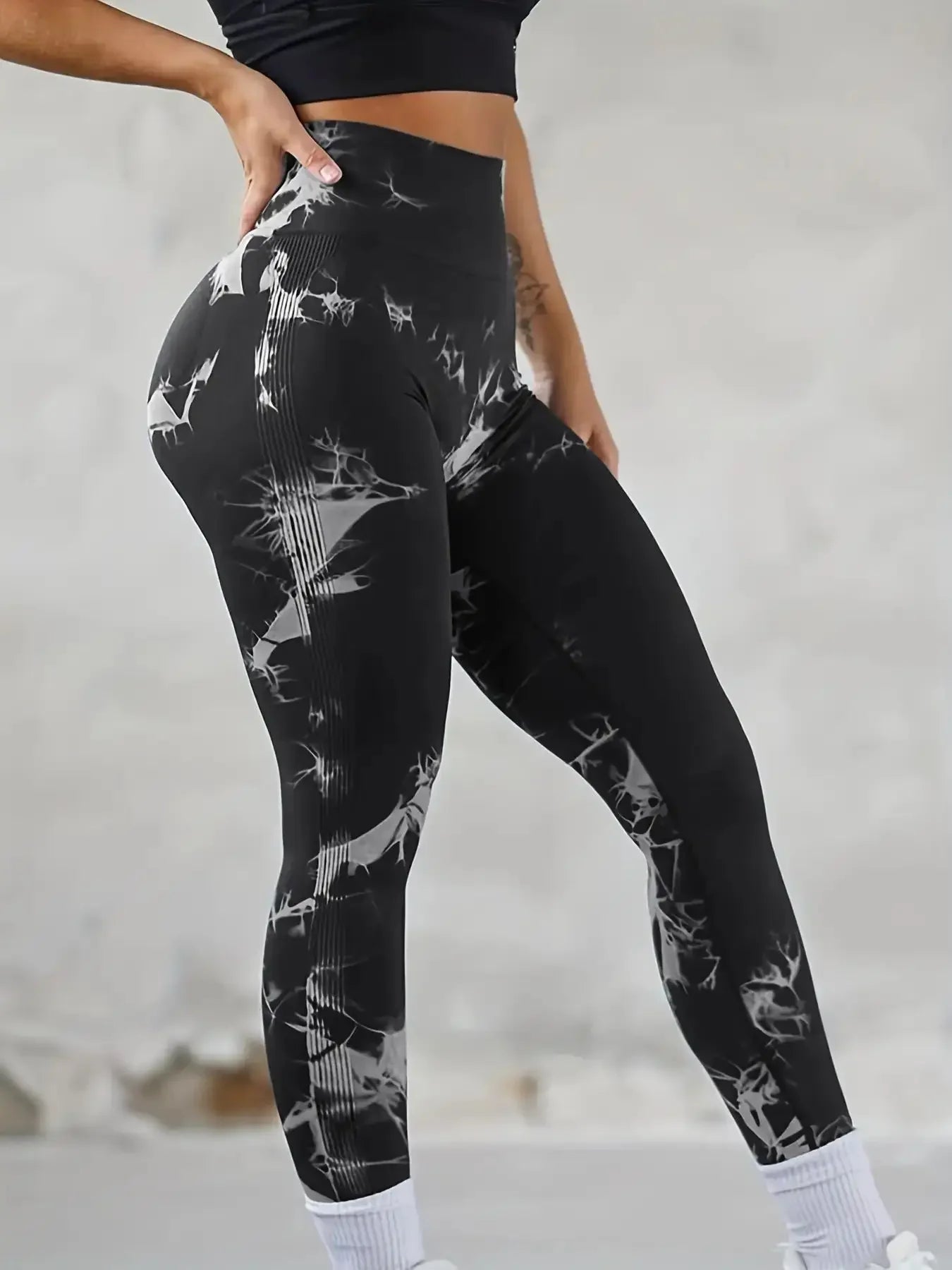 Legging de Yoga Tie-Dye Sans Couture