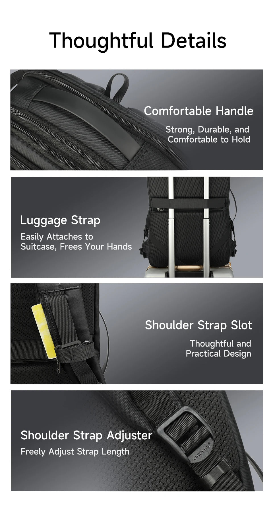 Sac à Dos Tigernu Extensible 17 Pouces