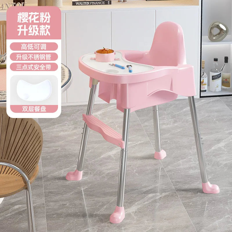 Chaise Haute Bébé en Métal