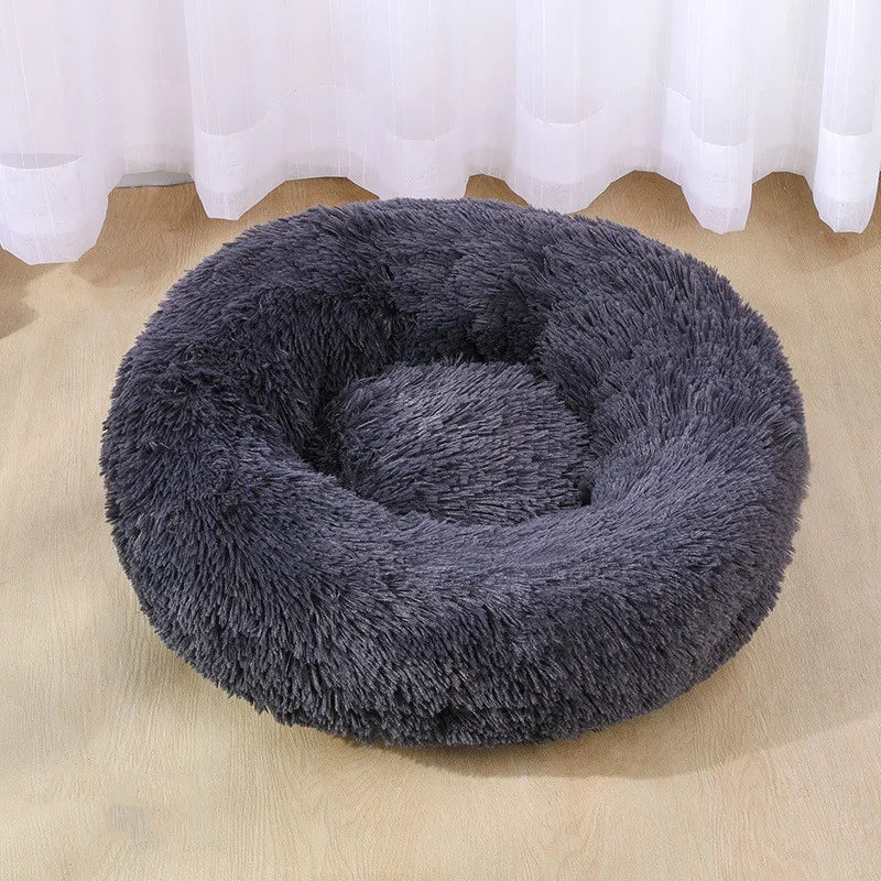 Lit Apaisant en Peluche Super Douce pour Chien et Chat