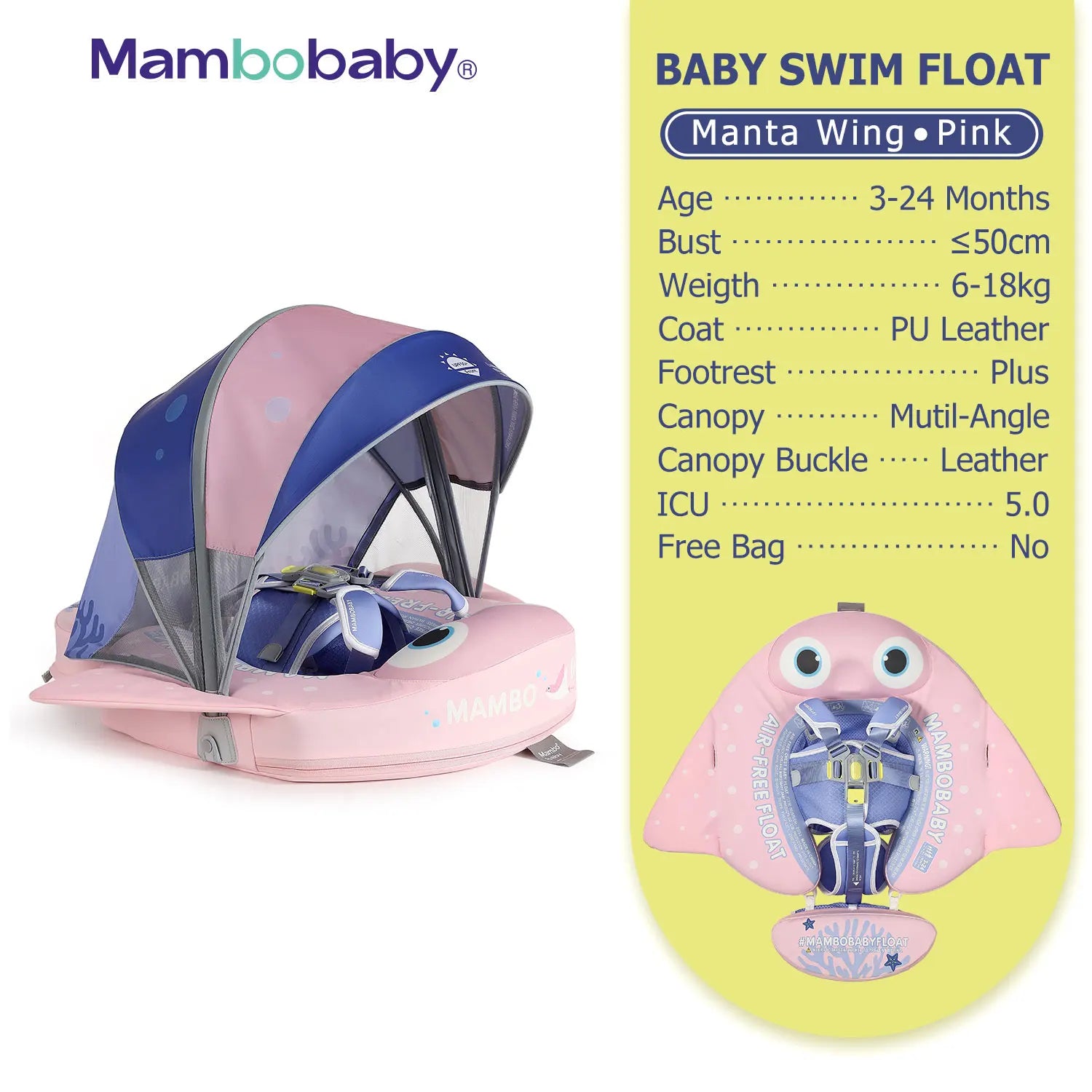 Flotteur Bébé Mambobaby Non-Gonflable