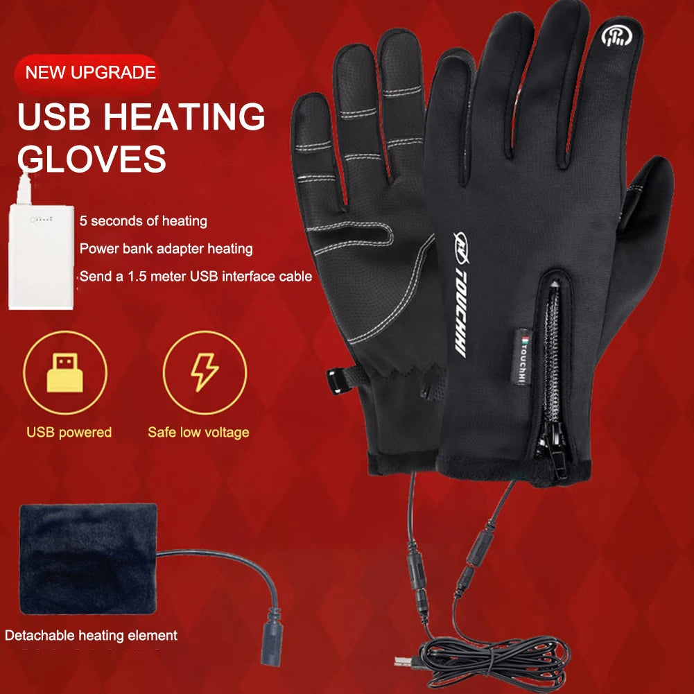 Gants Chauffants Électriques USB