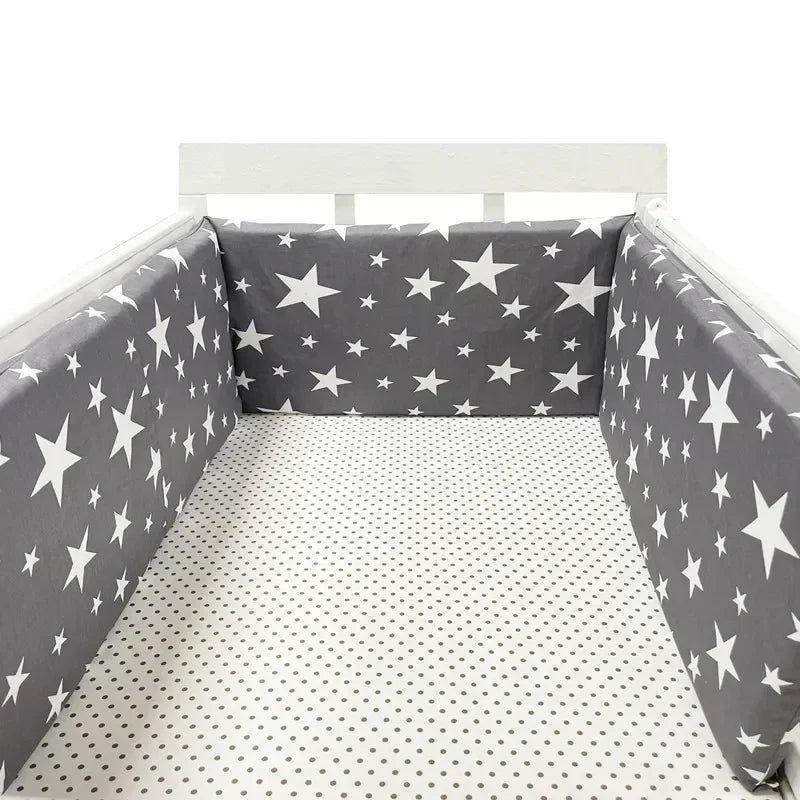 Tour de Lit Bébé Nordique 200x30 cm – Protection & Confort