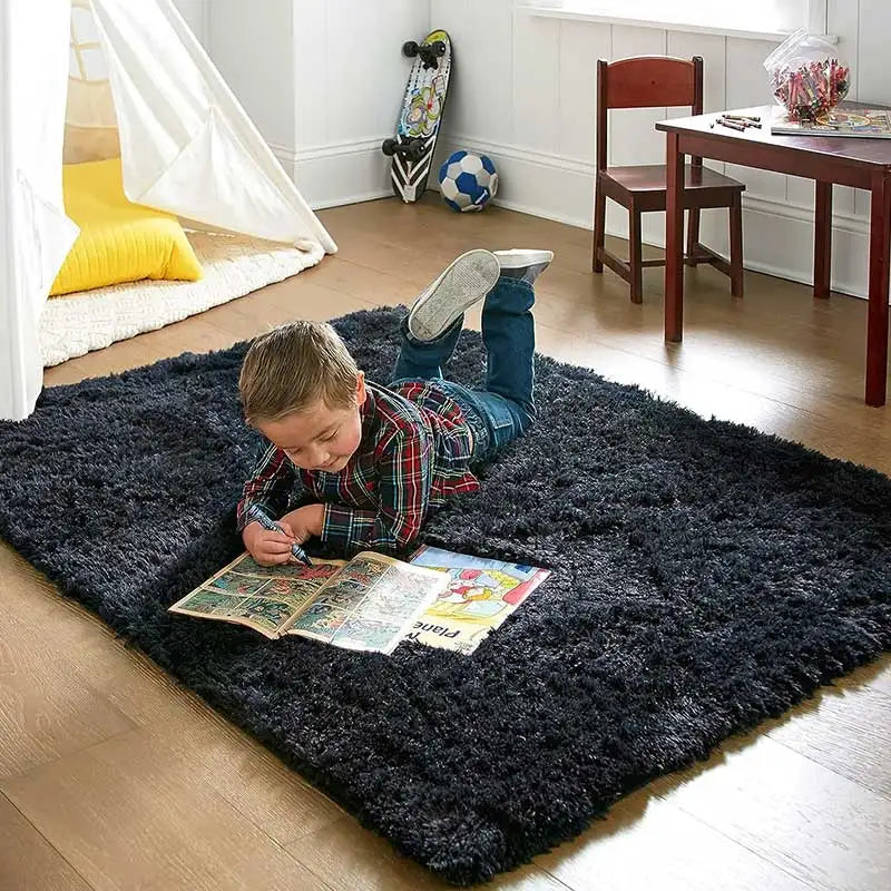 Tapis en Peluche Ultra-Doux et Moelleux