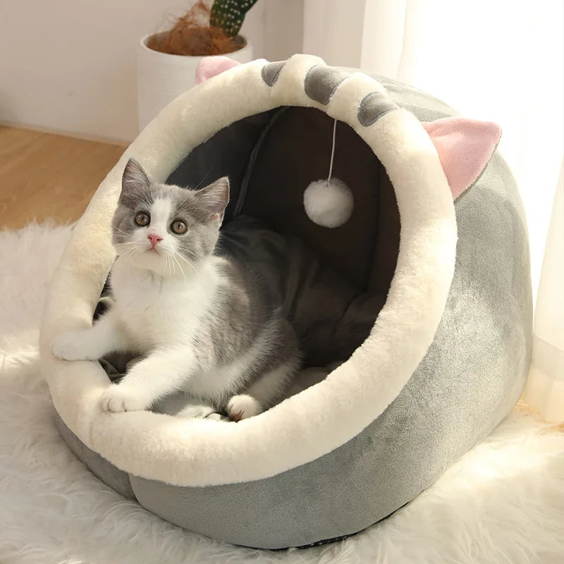 Lit Grotte "Cartoon" pour Chat et Petit Chien