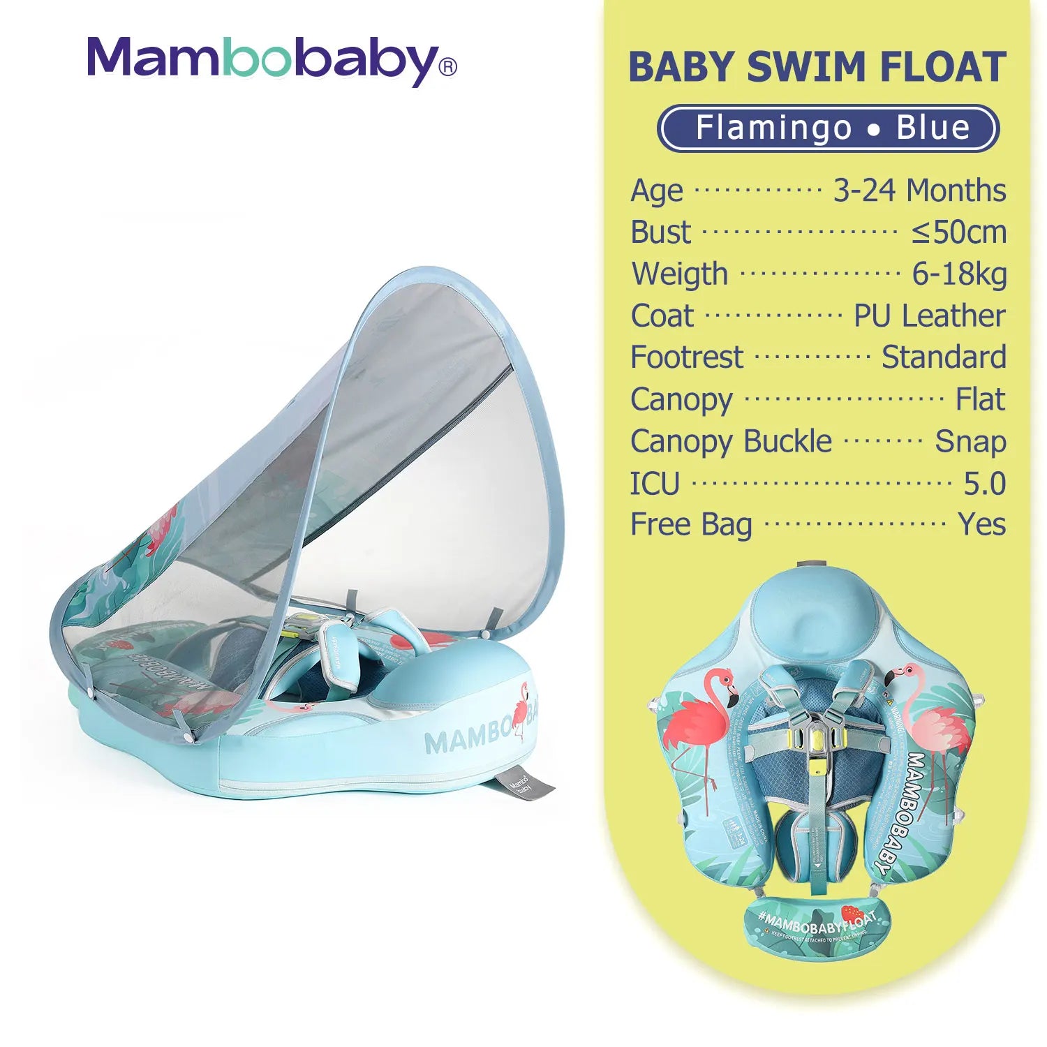 Flotteur Bébé Mambobaby Non-Gonflable