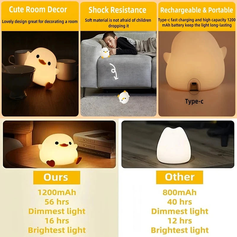 Veilleuse Canard DoDo en Silicone