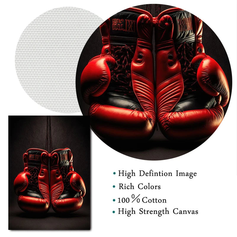 Affiche de Gants de Boxe Classiques