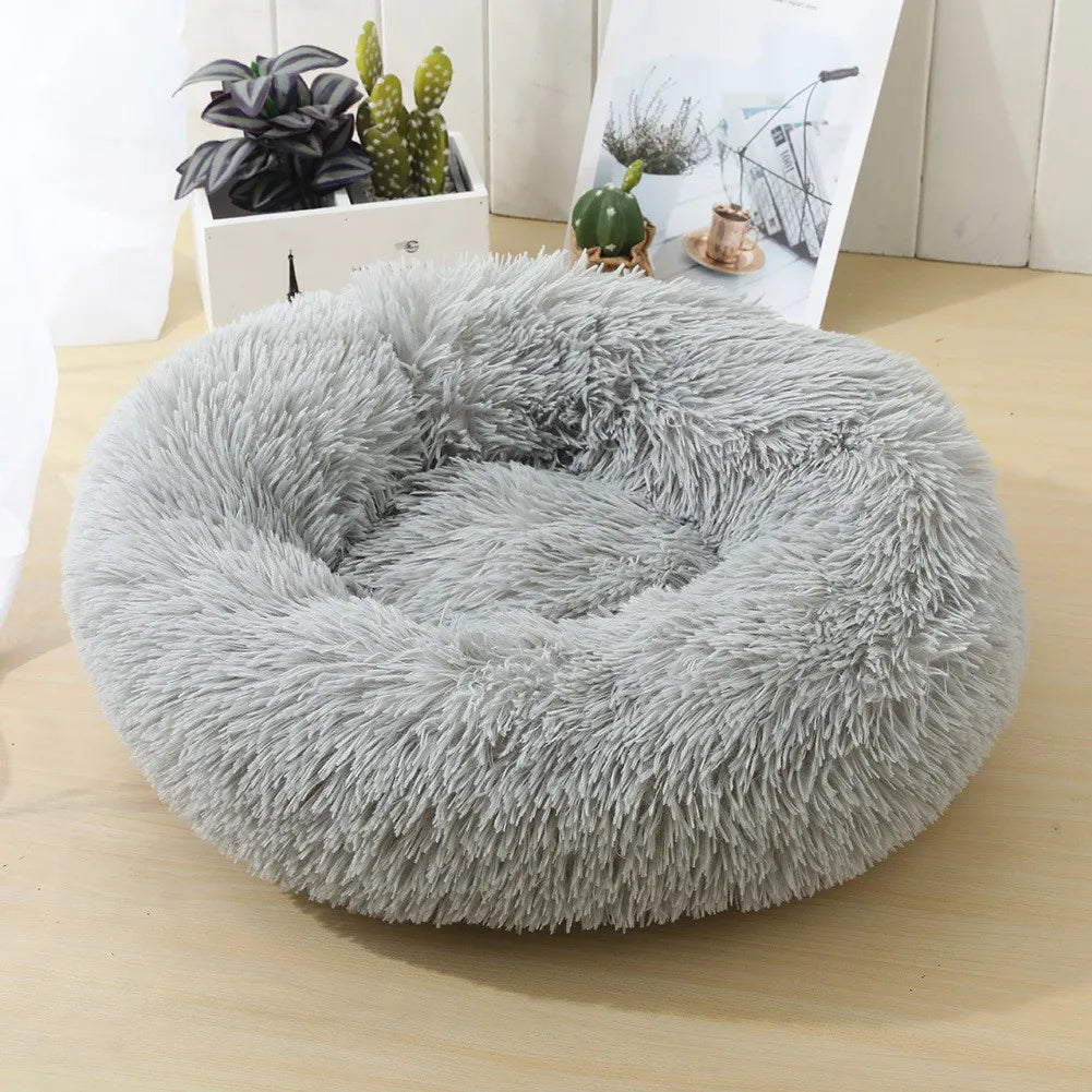 Lit Apaisant en Peluche Super Douce pour Chien et Chat