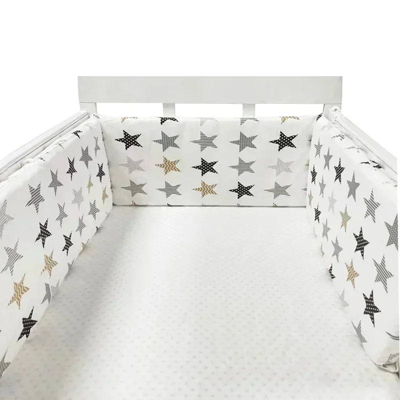 Tour de Lit Bébé Nordique 200x30 cm – Protection & Confort