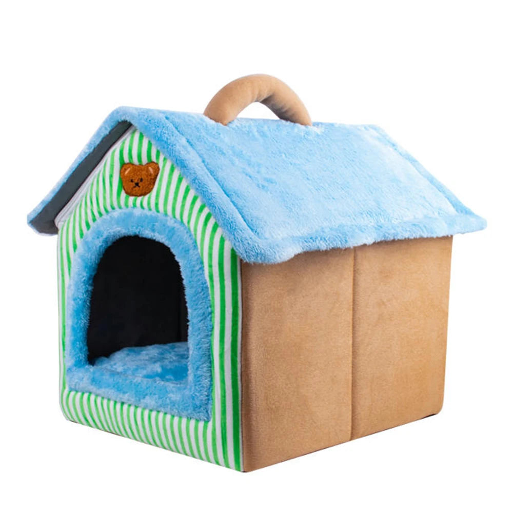Maison Pliable 2-en-1 pour Animaux