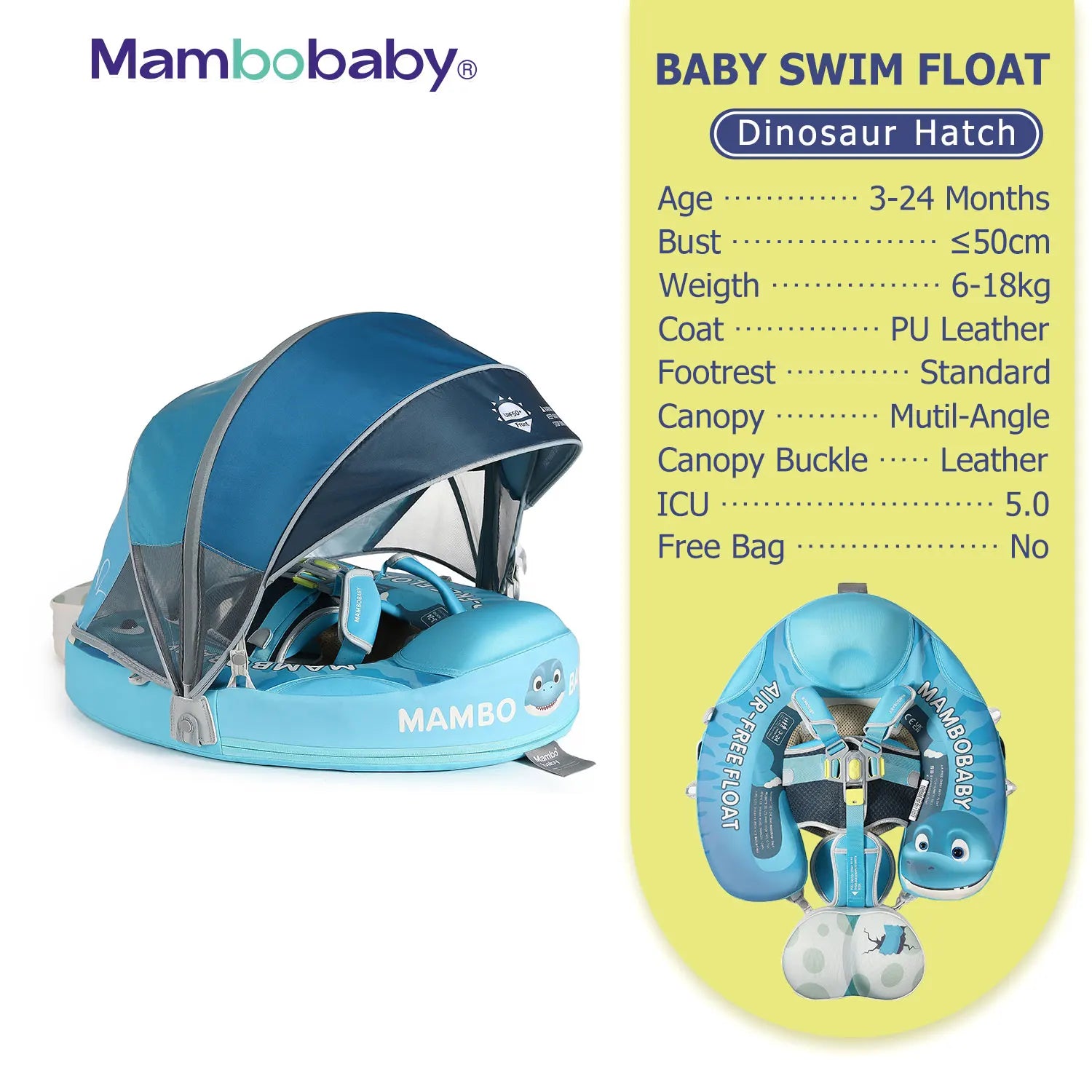 Flotteur Bébé Mambobaby Non-Gonflable