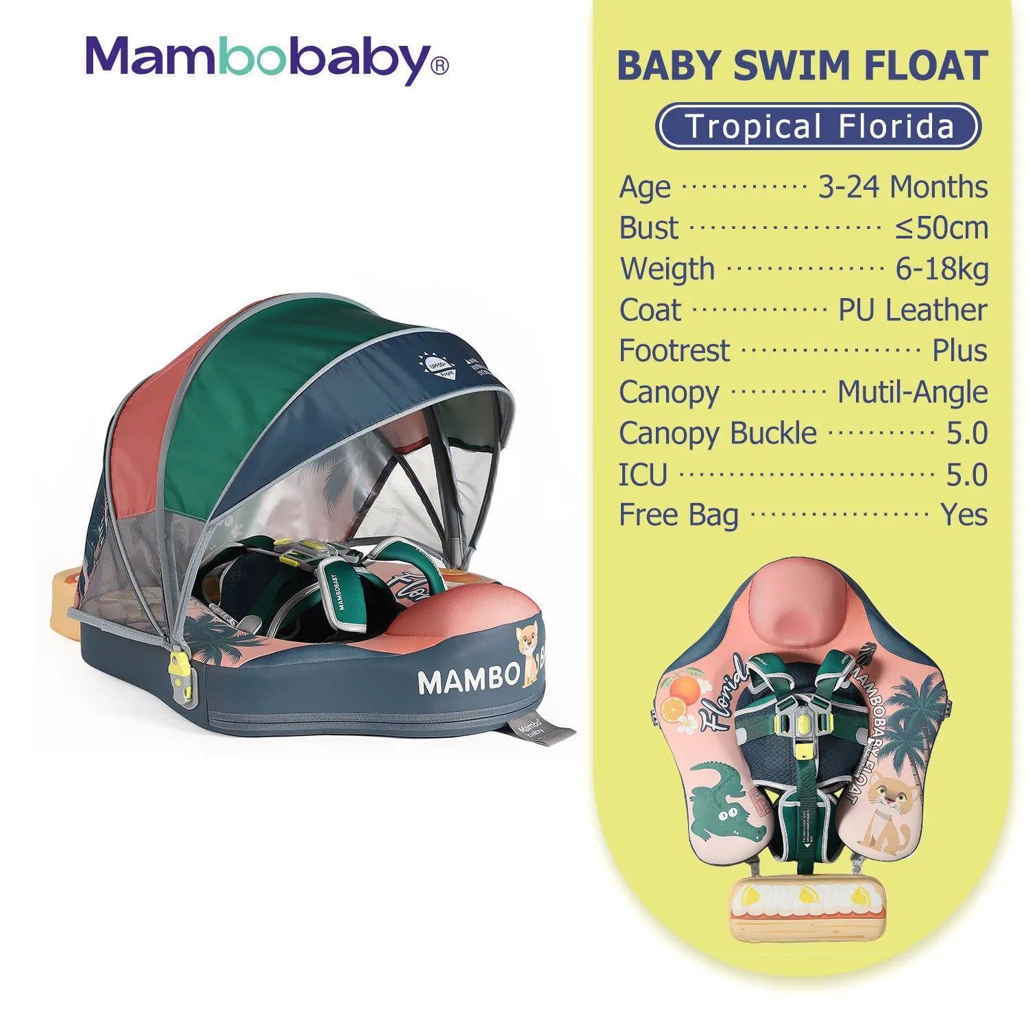 Flotteur Bébé Mambobaby Non-Gonflable