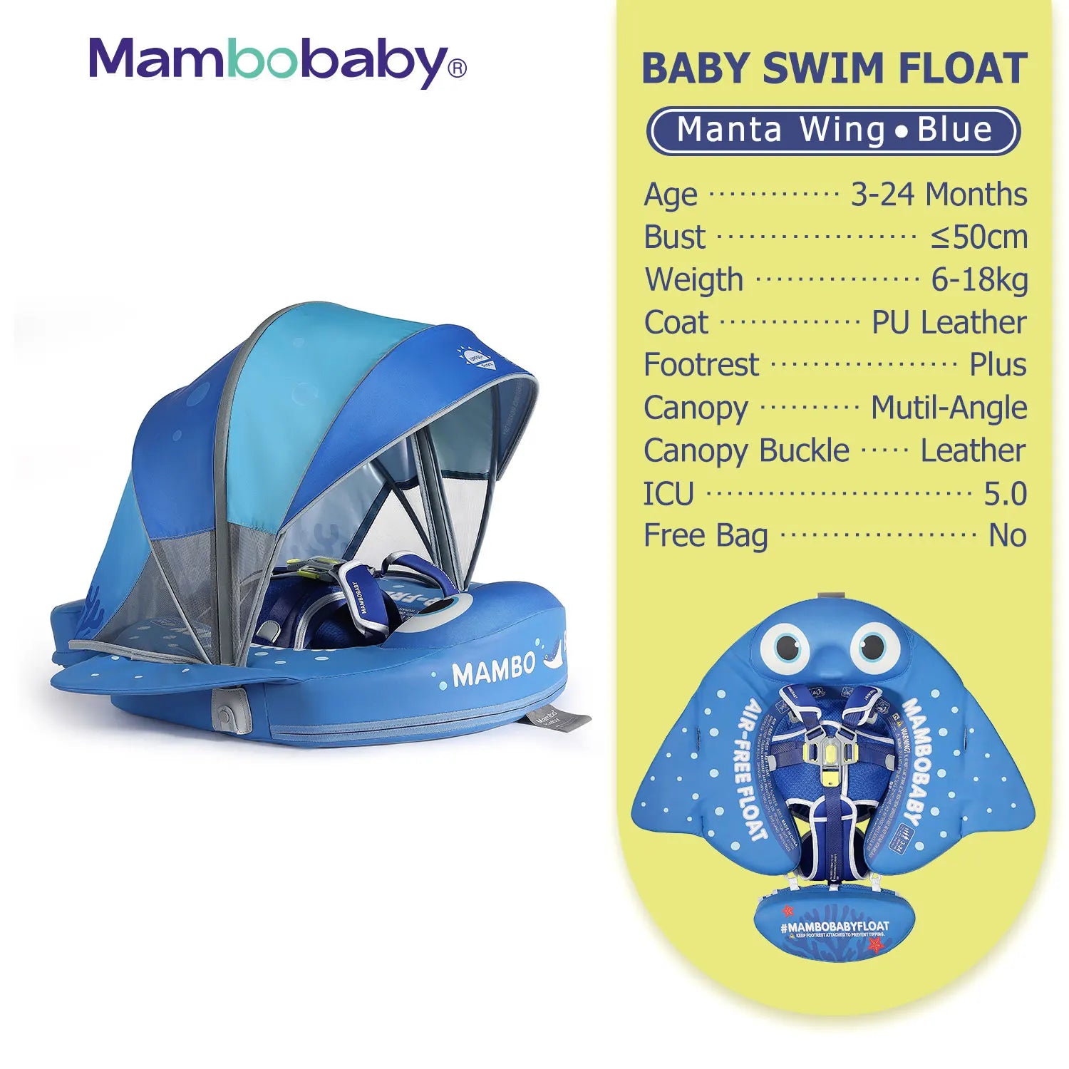 Flotteur Bébé Mambobaby Non-Gonflable