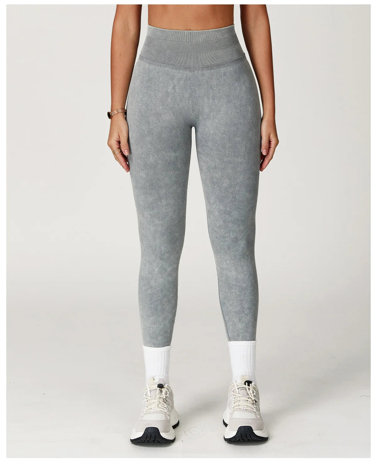 Legging Yoga Sans Couture Côtelé