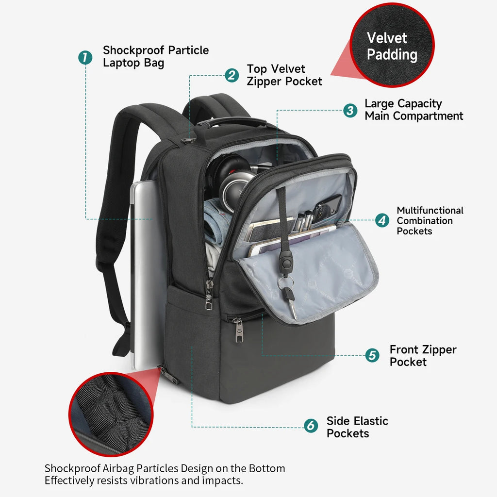 Sac à Dos Tigernu Haute Sécurité – PC 15.6 à 19 Pouces