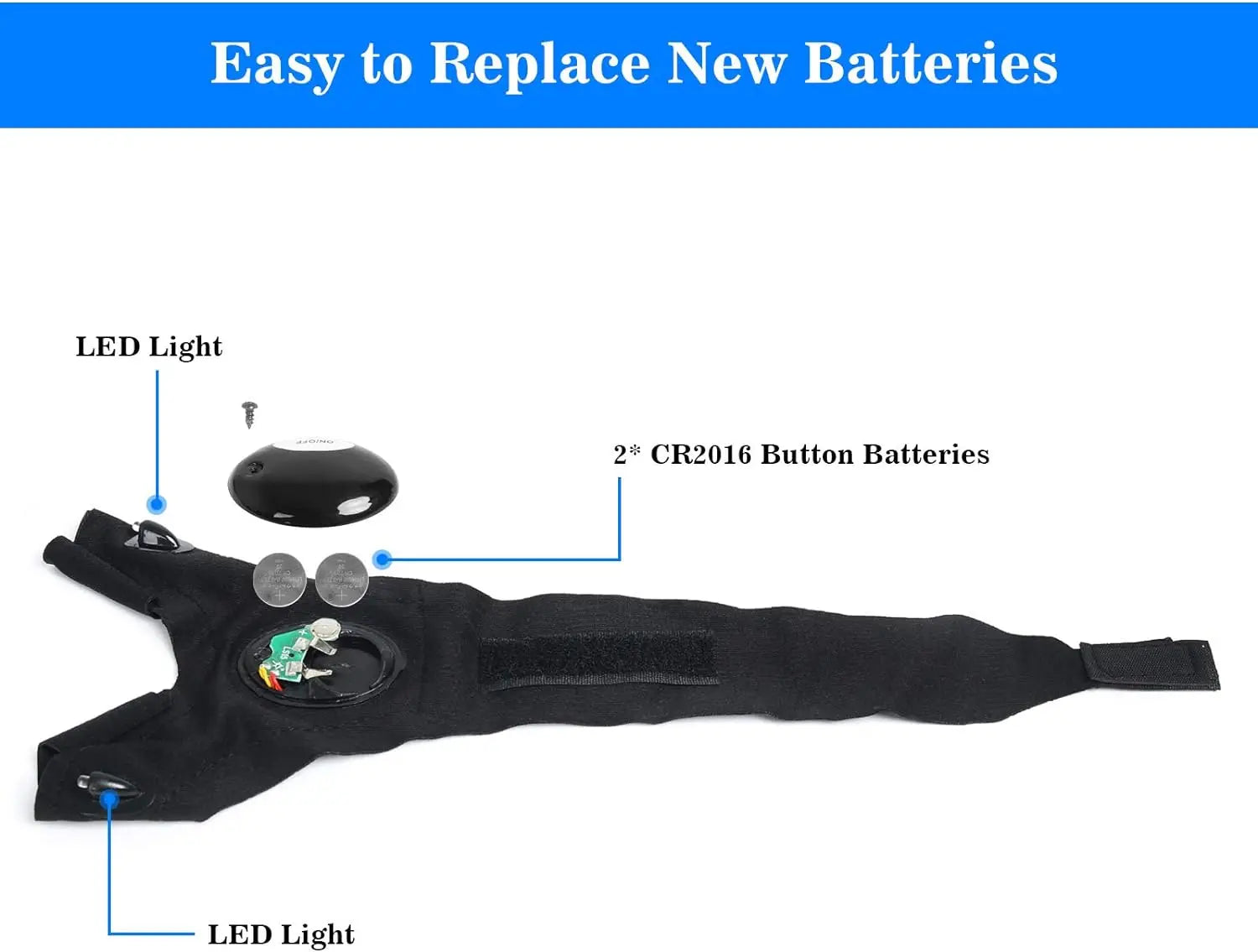 Gants de Nuit avec Lampe LED