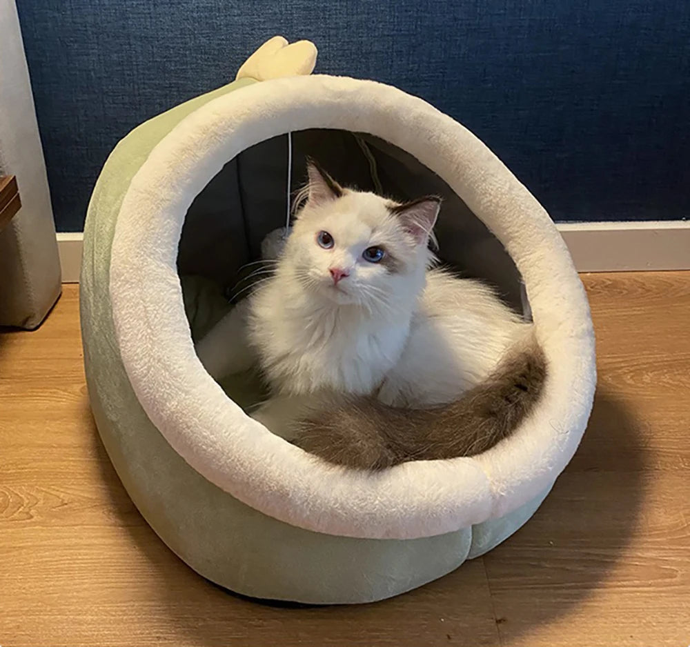 Tente Grotte Auto-Chauffante pour Chat et Petit Chien