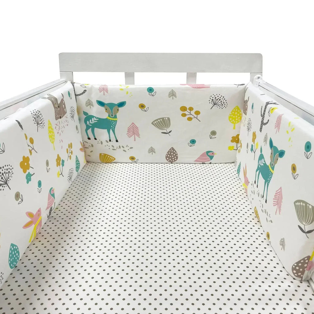 Tour de Lit Bébé Nordique 200x30 cm – Protection & Confort