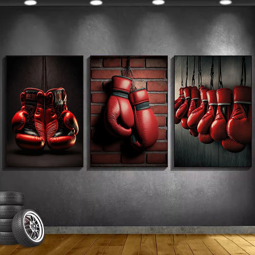 Affiche de Gants de Boxe Classiques