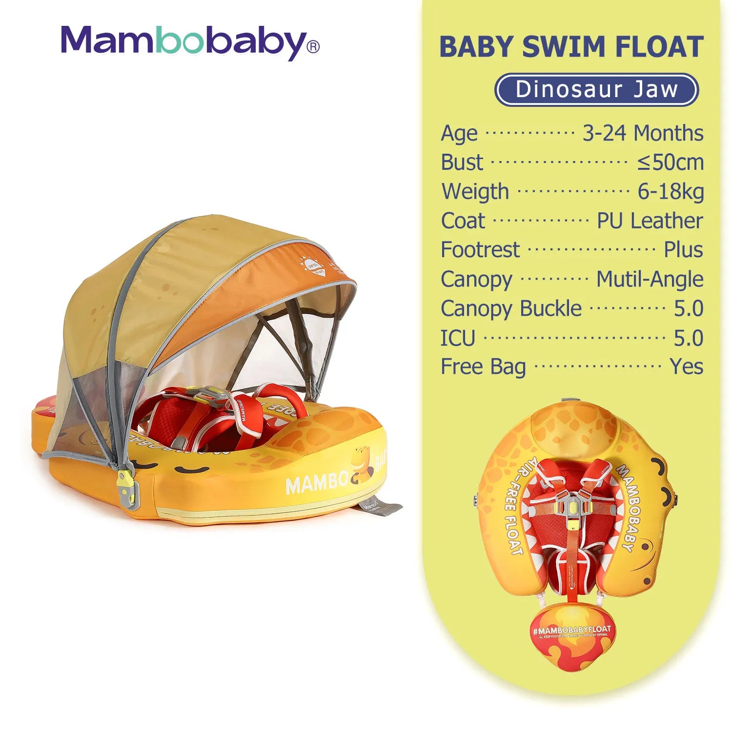 Flotteur Bébé Mambobaby Non-Gonflable
