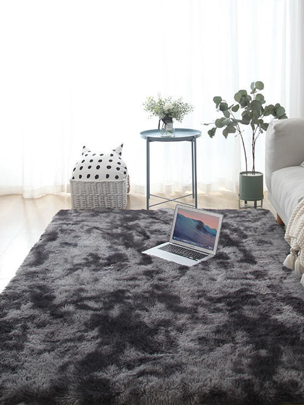 Tapis en Peluche Ultra-Doux et Moelleux