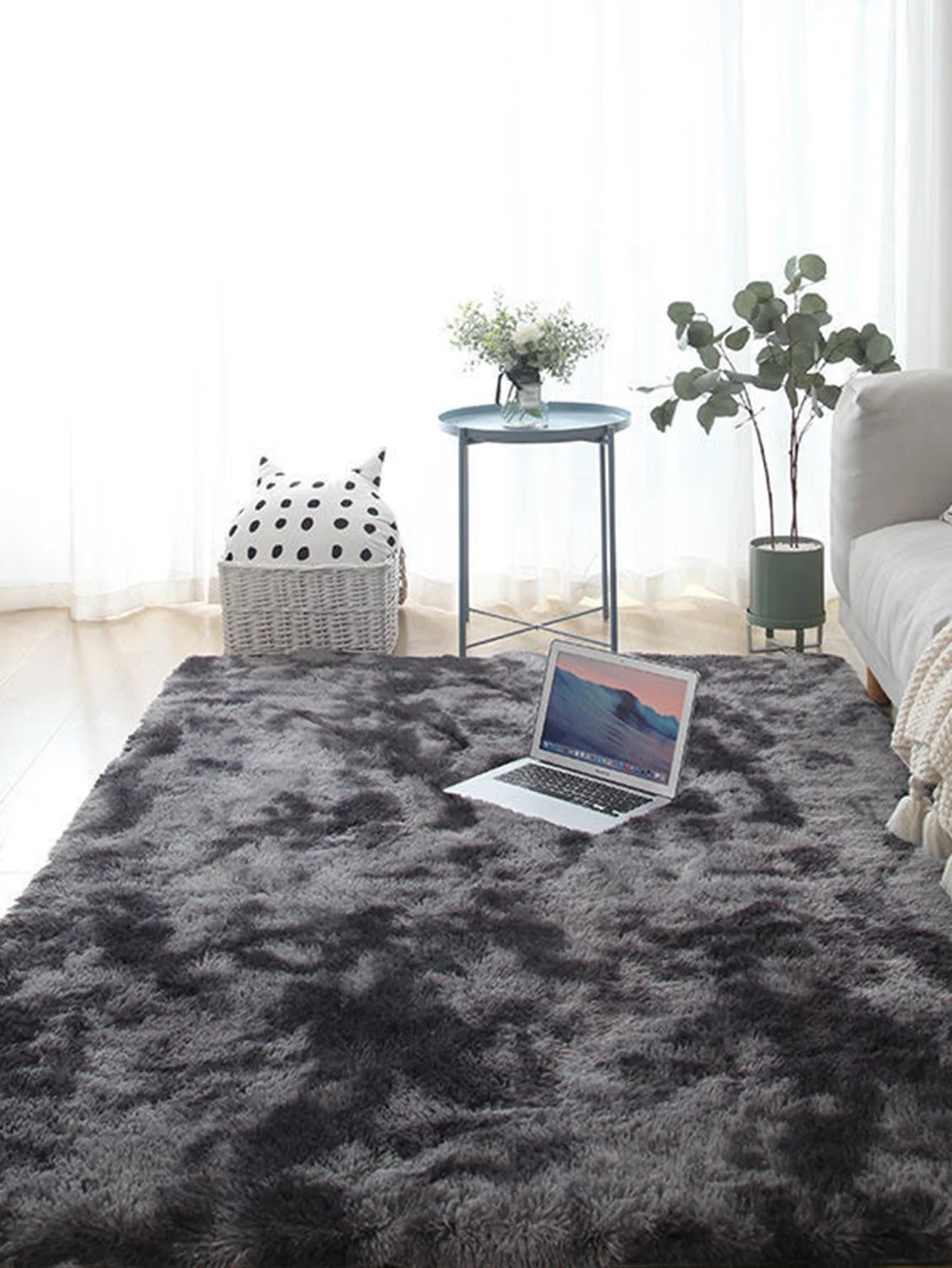 Tapis en Peluche Ultra-Doux et Moelleux