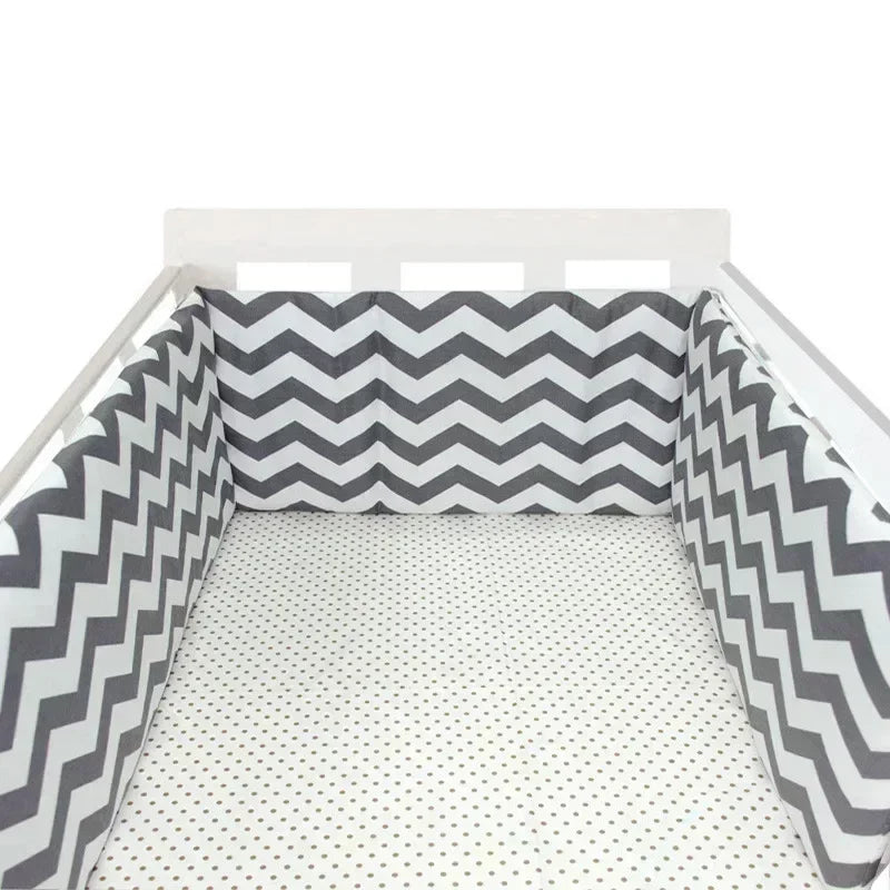 Tour de Lit Bébé Nordique 200x30 cm – Protection & Confort
